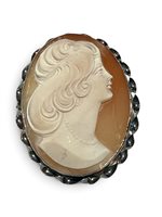 Spilla Mandile 1922 Donna Cammei  in Argento Conchiglia 2MSPCM35.11.26
